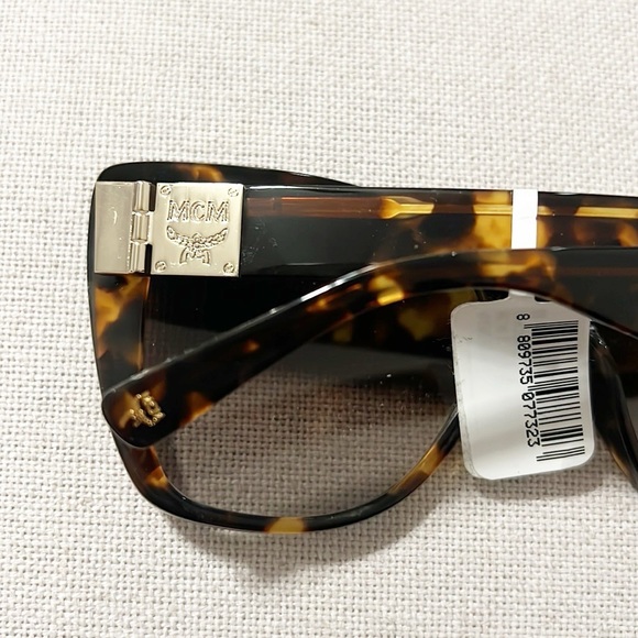 MCM Butterfly Sunglasses with Gradient Grey Lenses, Brown/Tortoise, NWT main image 14